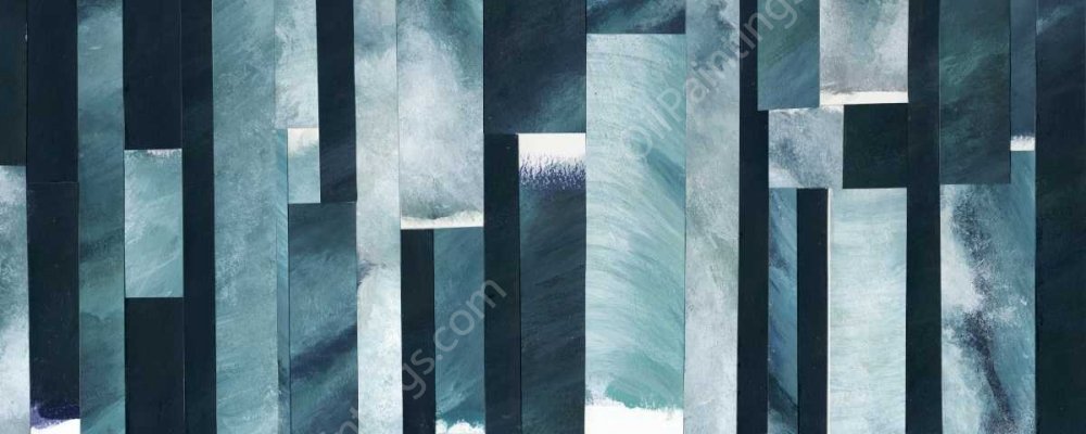 White Caps IV by Grace Popp - Hand-Painted Oil Painting Reproduction