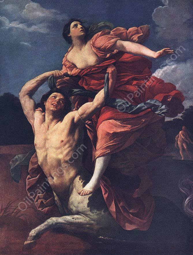 The Rape of Dejanira by Guido Reni - Hand-Painted Oil Painting Reproduction