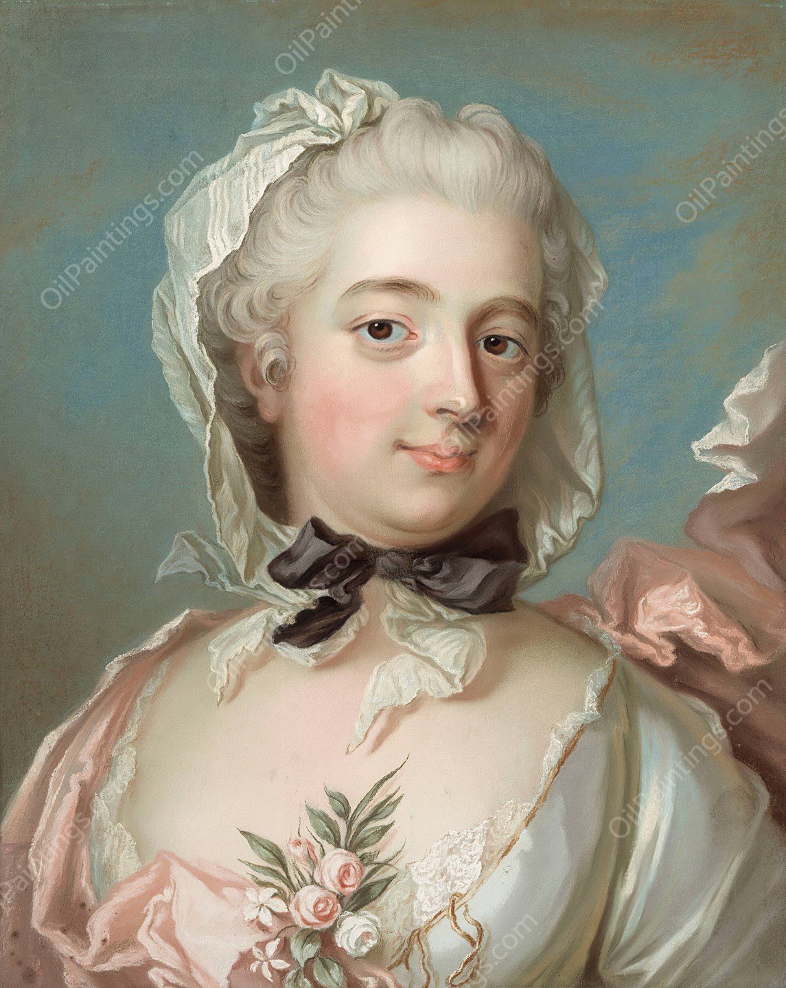 Lady Werner by Gustaf Lundberg - Hand-Painted Oil Painting Reproduction