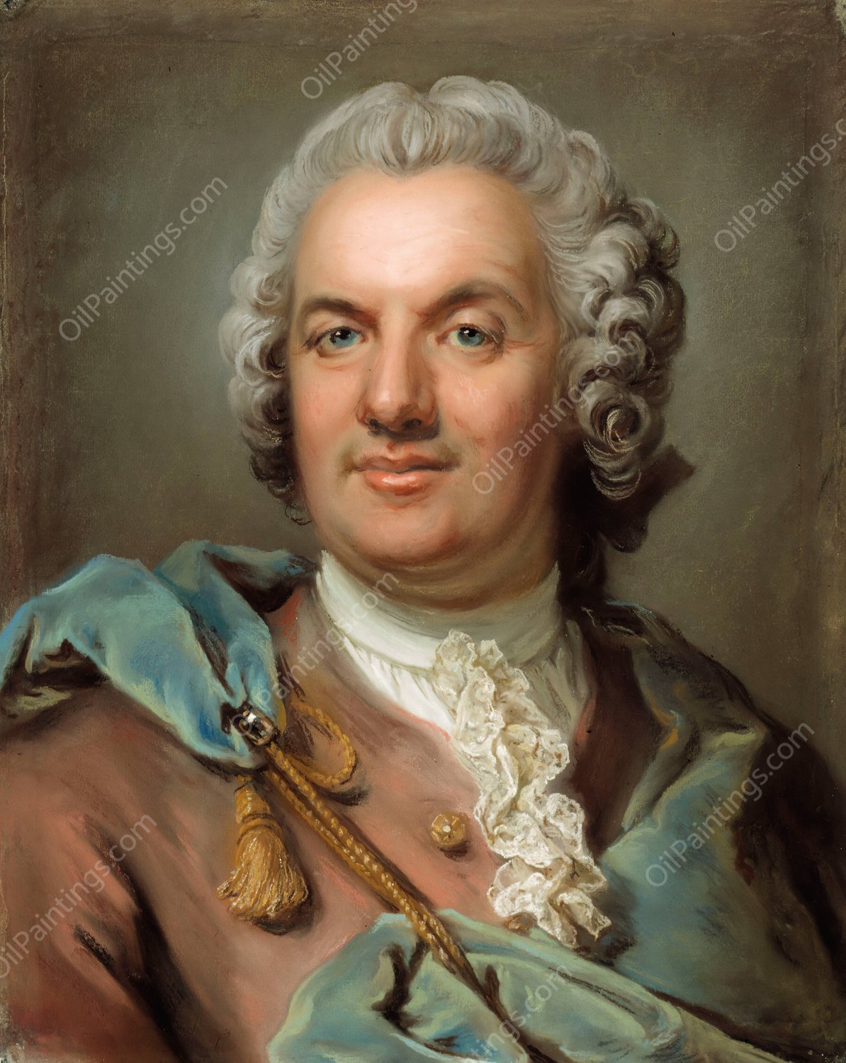 The Philologist And The Counsellor Of Secretary Johan Ihre  by Gustaf Lundberg - Hand-Painted Oil Painting Reproduction