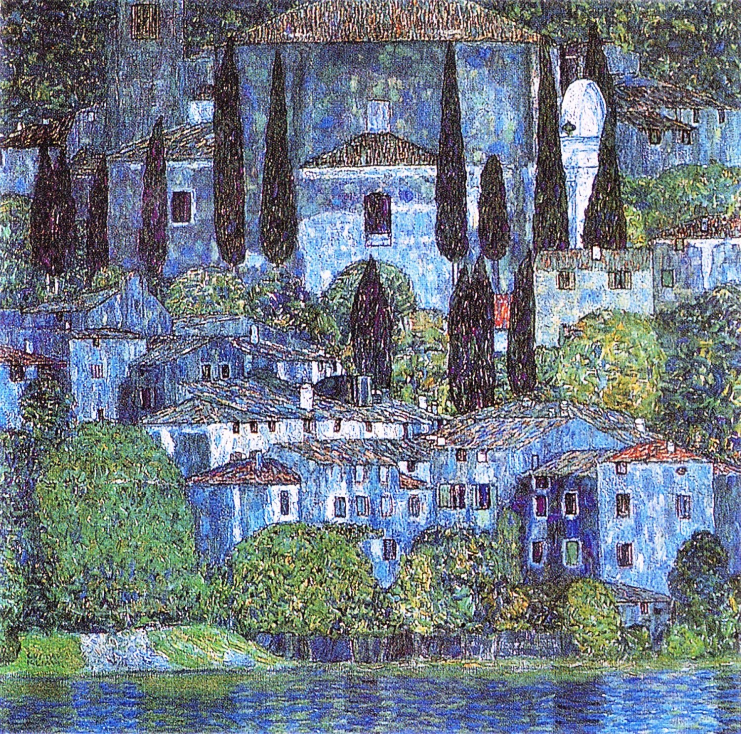 Church in Cassone by Gustav Klimt - Hand-Painted Oil Painting Reproduction