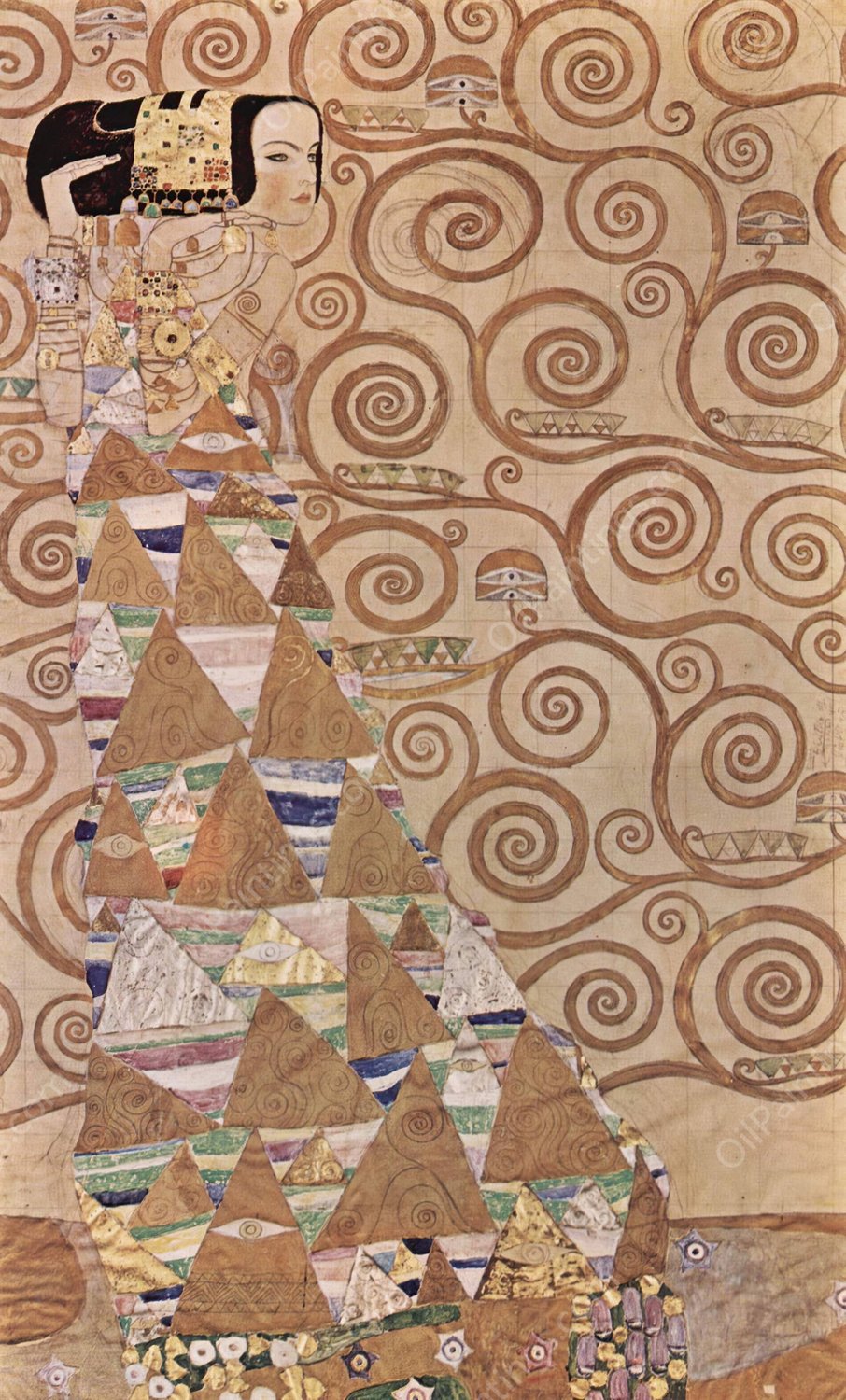 Expectation  by Gustav Klimt - Hand-Painted Oil Painting Reproduction