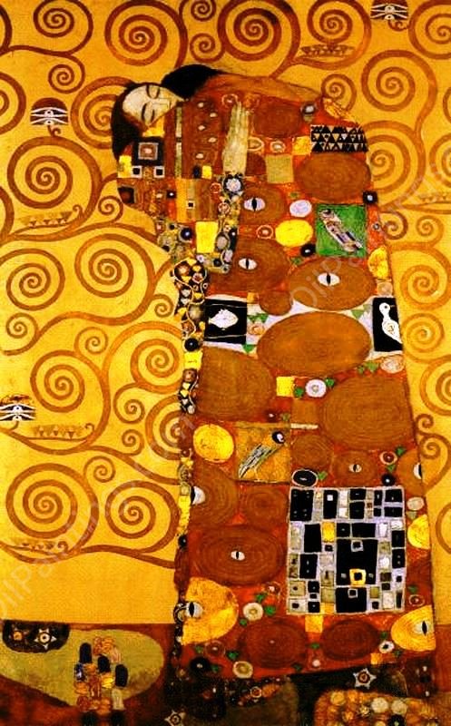 Fulfillment by Gustav Klimt - Hand-Painted Oil Painting Reproduction