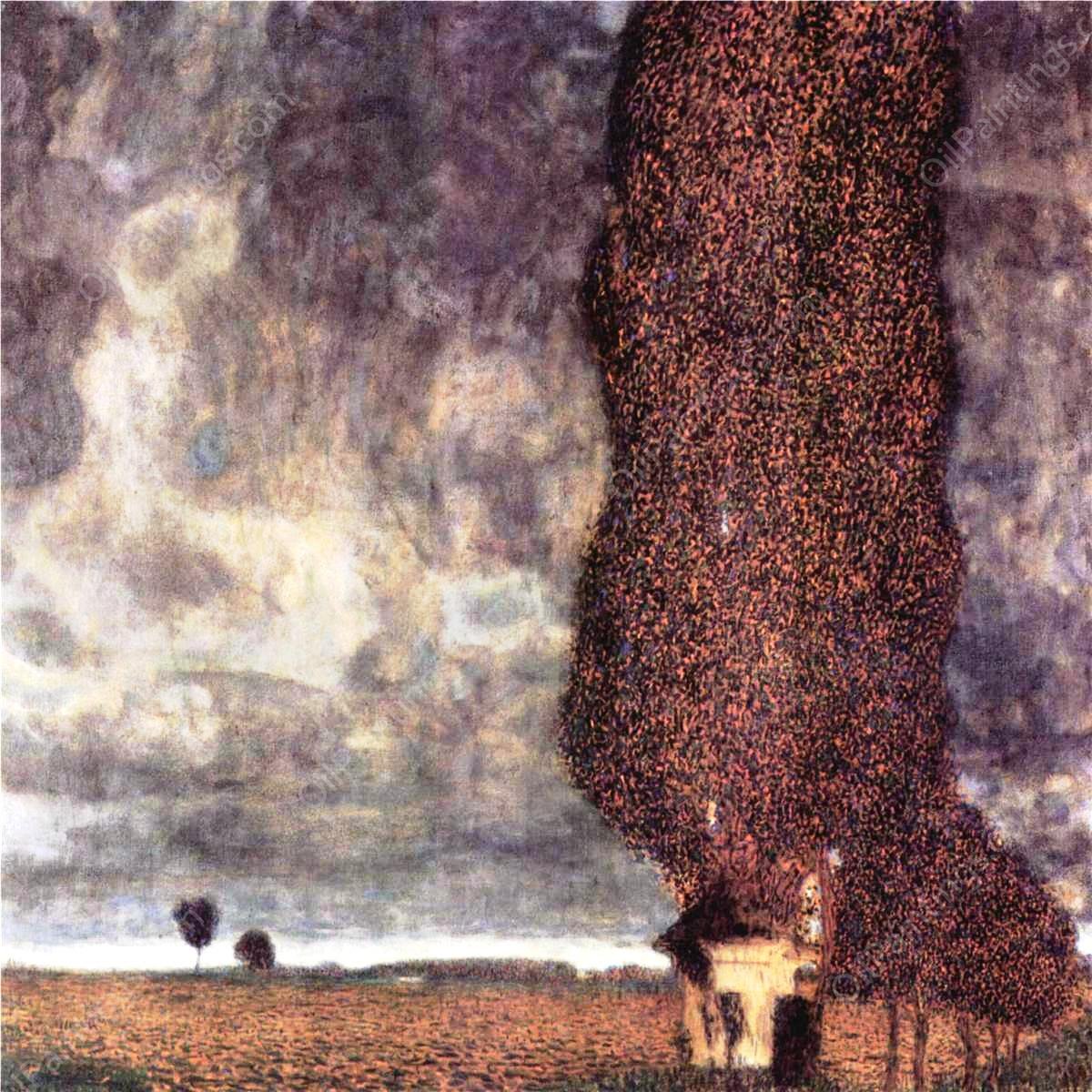 The Big Poplar II by Gustav Klimt - Hand-Painted Oil Painting Reproduction
