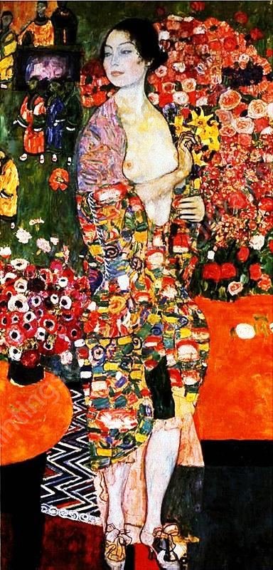 The Dancer by Gustav Klimt - Hand-Painted Oil Painting Reproduction