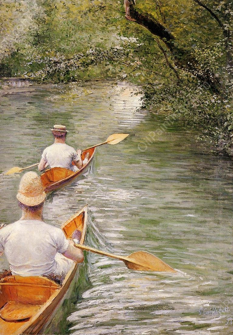 Perissoires by Gustave Caillebotte - Hand-Painted Oil Painting Reproduction