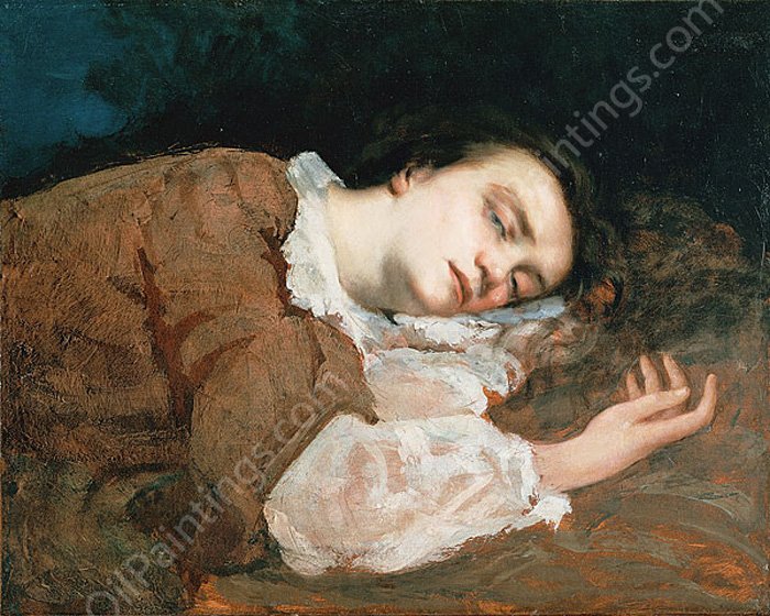 Study for Les Demoiselles des Bords de la Seine Ete by Gustave Courbet - Hand-Painted Oil Painting Reproduction