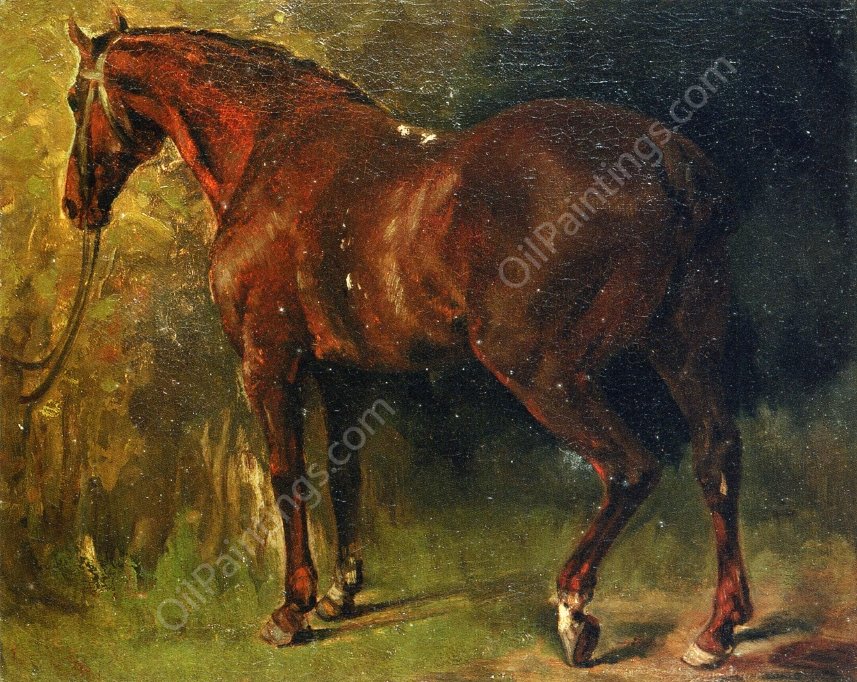 The English Horse of M. Duval by Gustave Courbet - Hand-Painted Oil Painting Reproduction