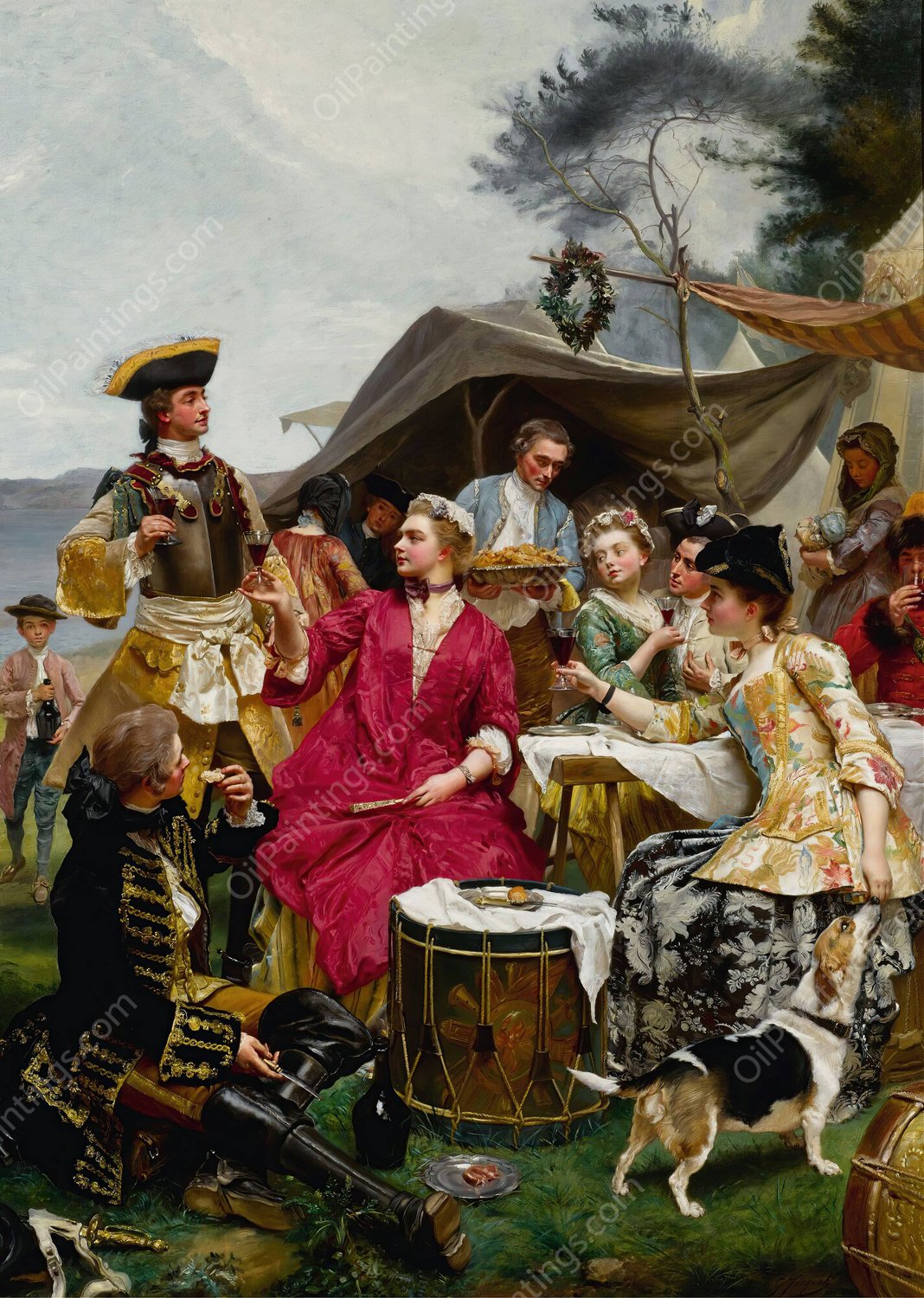 La Bienvenue by Gustave Jean Jacquet - Hand-Painted Oil Painting Reproduction