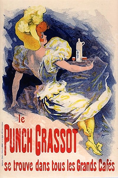 Punch Grassot by Jules Cheret - Hand-Painted Oil Painting Reproduction