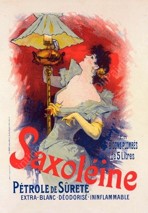 Saxoleine by Jules Cheret - Hand-Painted Oil Painting Reproduction