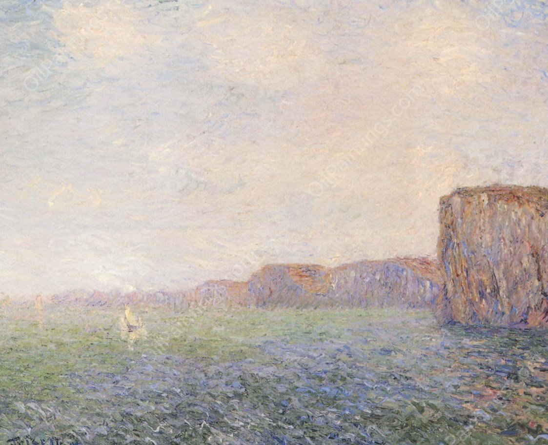 Cliffs by the Sea by Gustave Loiseau - Hand-Painted Oil Painting Reproduction
