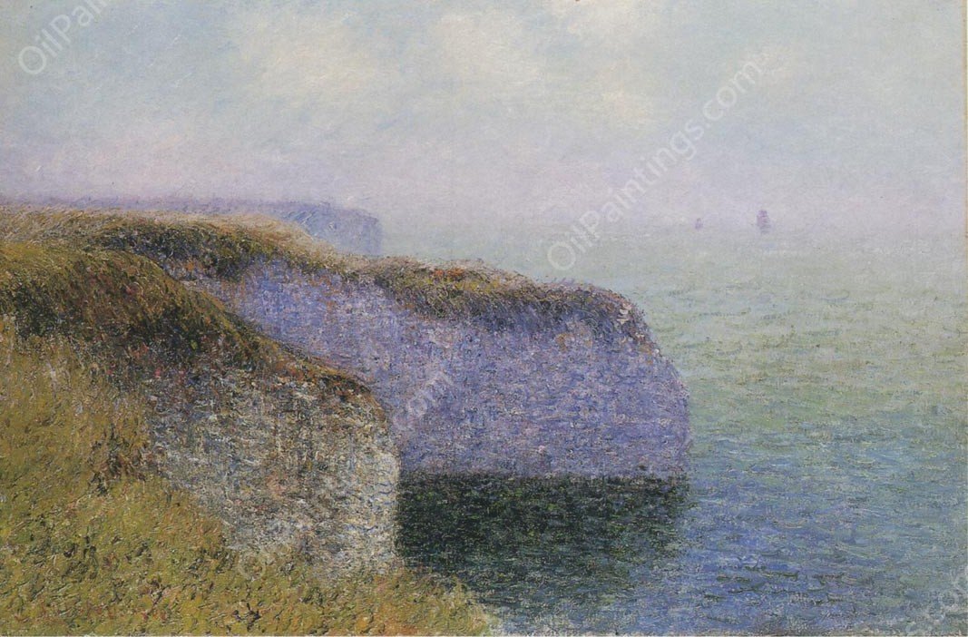 Cliffs of Etretat by Gustave Loiseau - Hand-Painted Oil Painting Reproduction