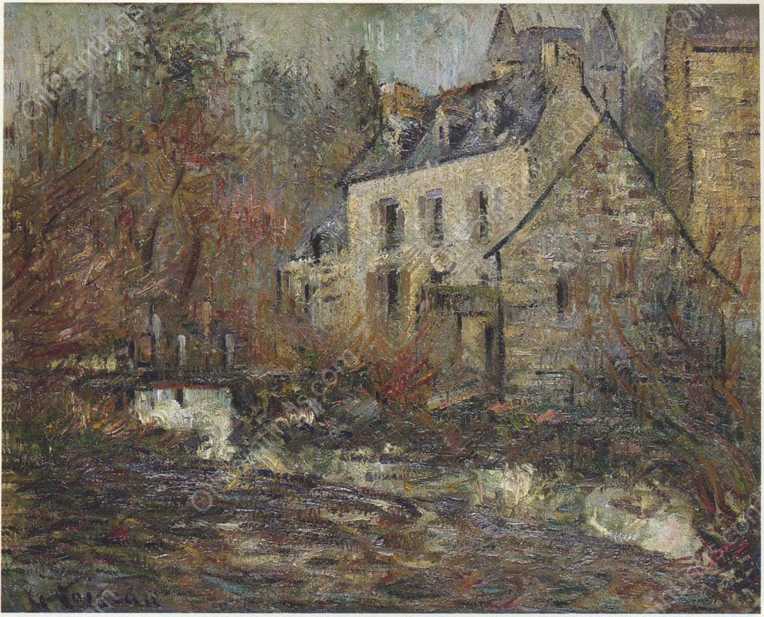 Moulin Simondou a Pont Aven by Gustave Loiseau - Hand-Painted Oil Painting Reproduction