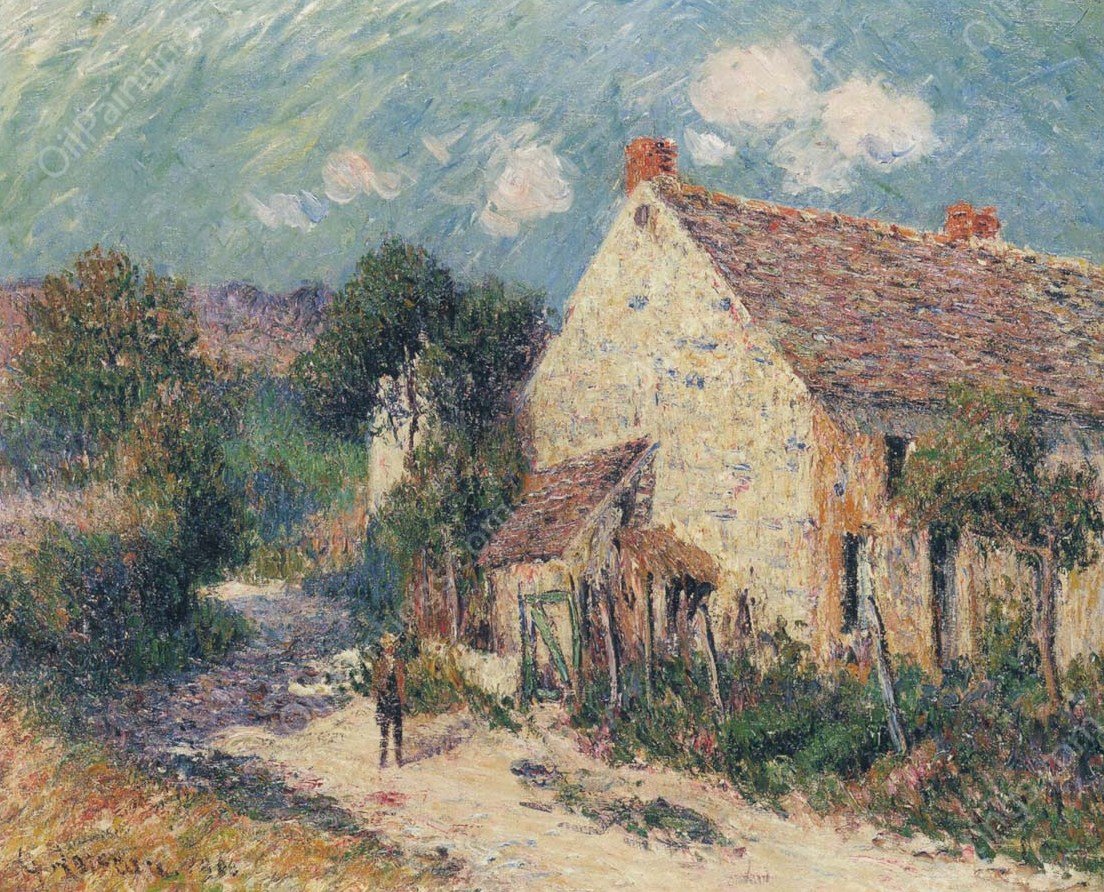 Near the Seine by Gustave Loiseau - Hand-Painted Oil Painting Reproduction