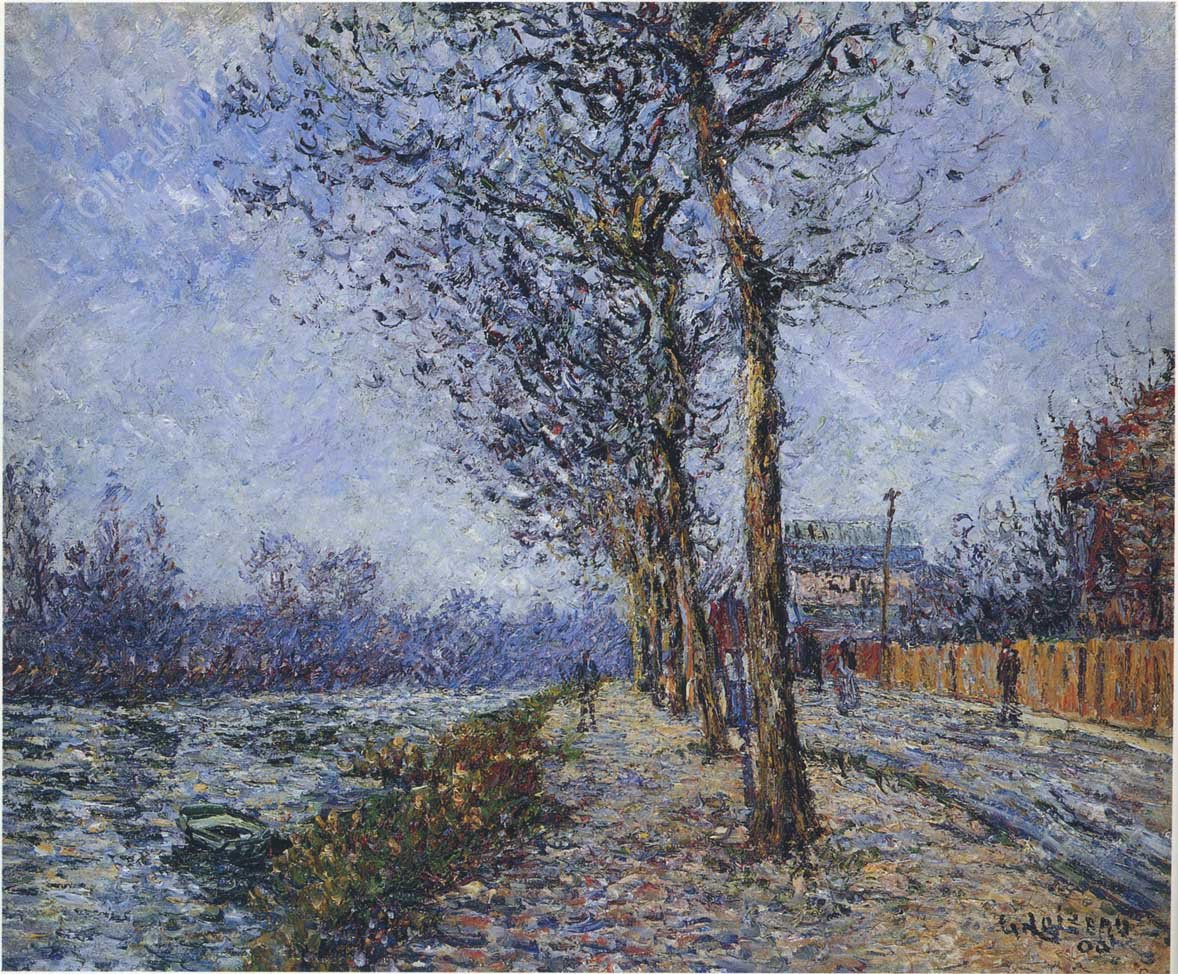 Oise at Pontoise by Gustave Loiseau - Hand-Painted Oil Painting Reproduction
