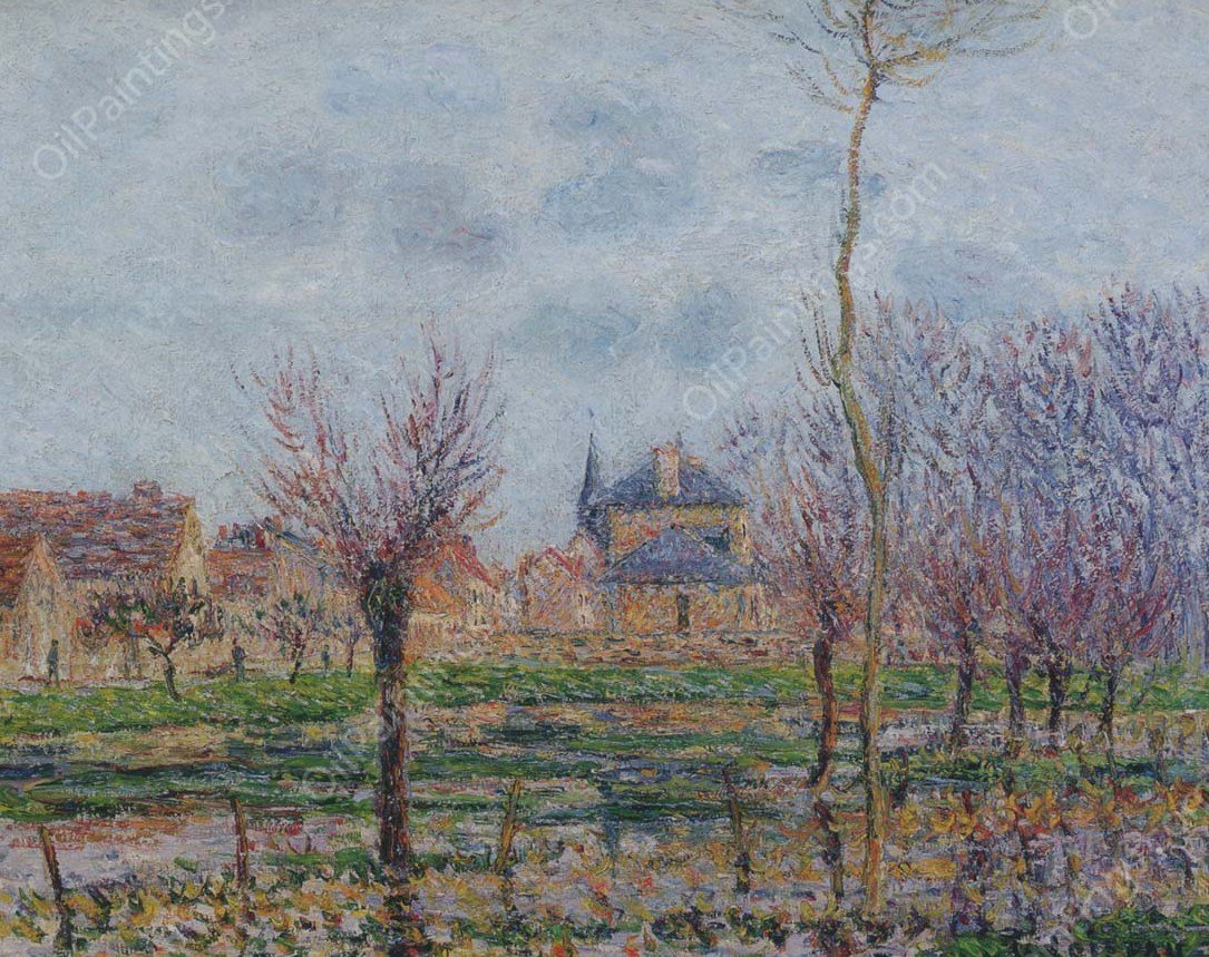Saint Cyr du Vaudreuil by Gustave Loiseau - Hand-Painted Oil Painting Reproduction