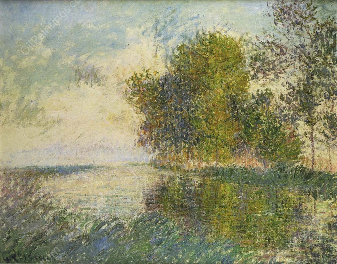 The Normandy River by Gustave Loiseau - Hand-Painted Oil Painting Reproduction
