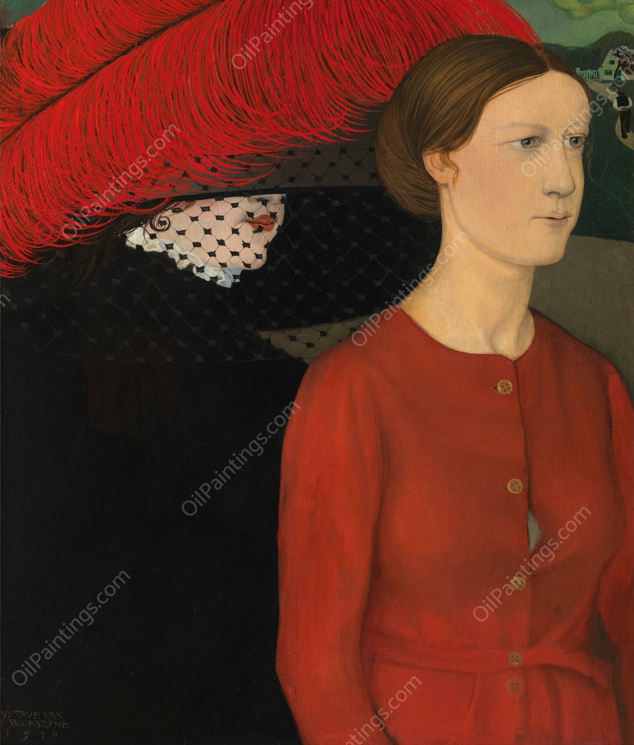 Two Springs  by Gustave Van De Woestijne - Hand-Painted Oil Painting Reproduction