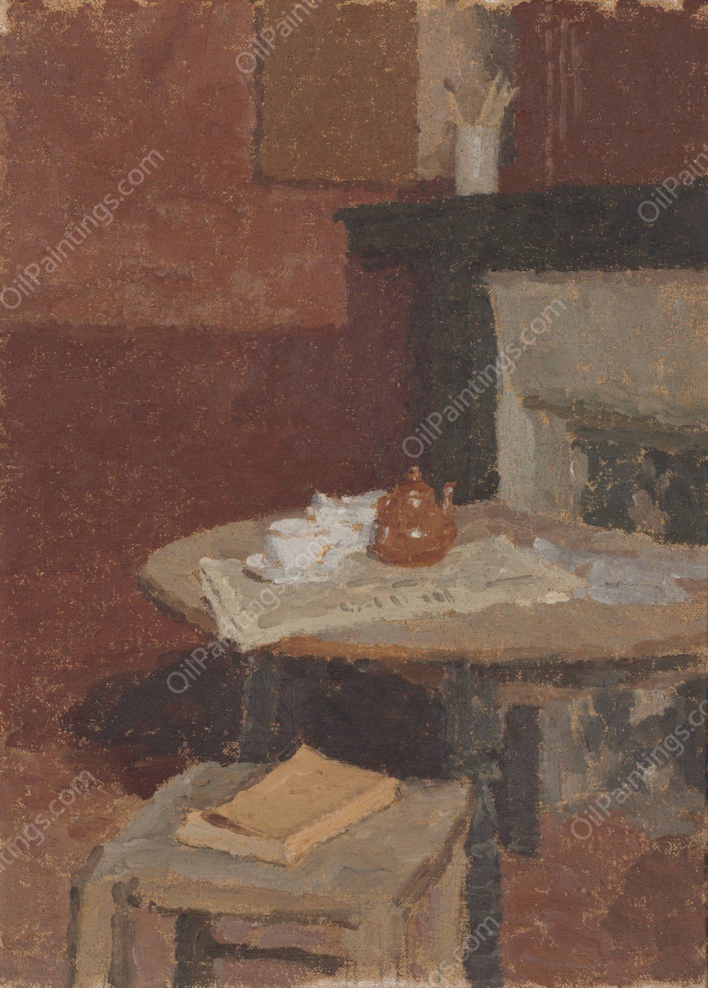 Interior  by Gwen John - Hand-Painted Oil Painting Reproduction
