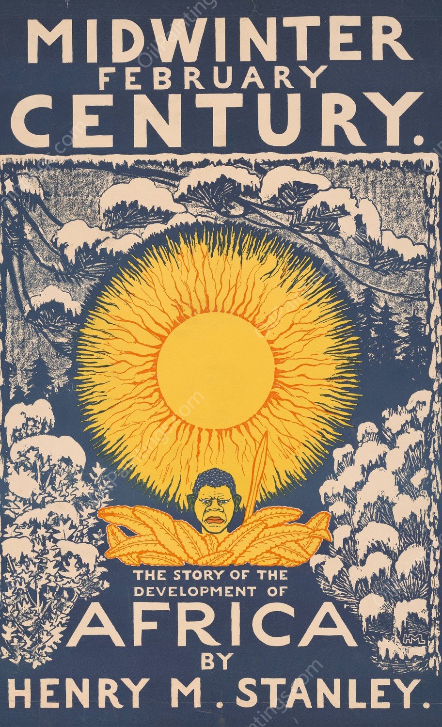 Midwinter February century. The story of the development of Africa  by H. M. Lawrence - Hand-Painted Oil Painting Reproduction