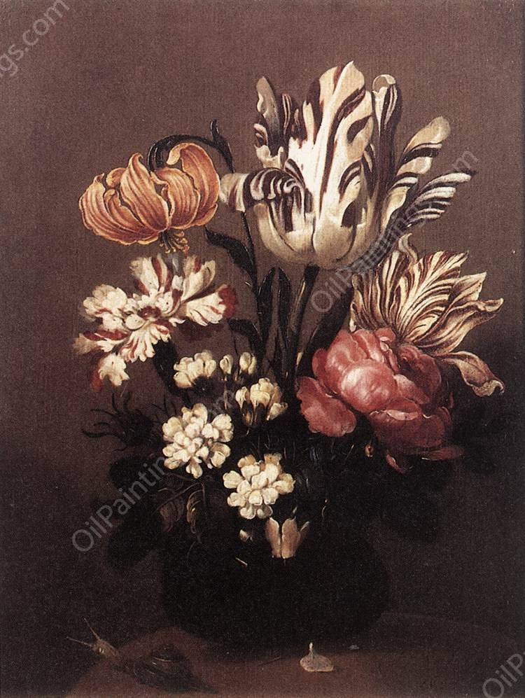 Flower Piece by Hans Bollongier - Hand-Painted Oil Painting Reproduction