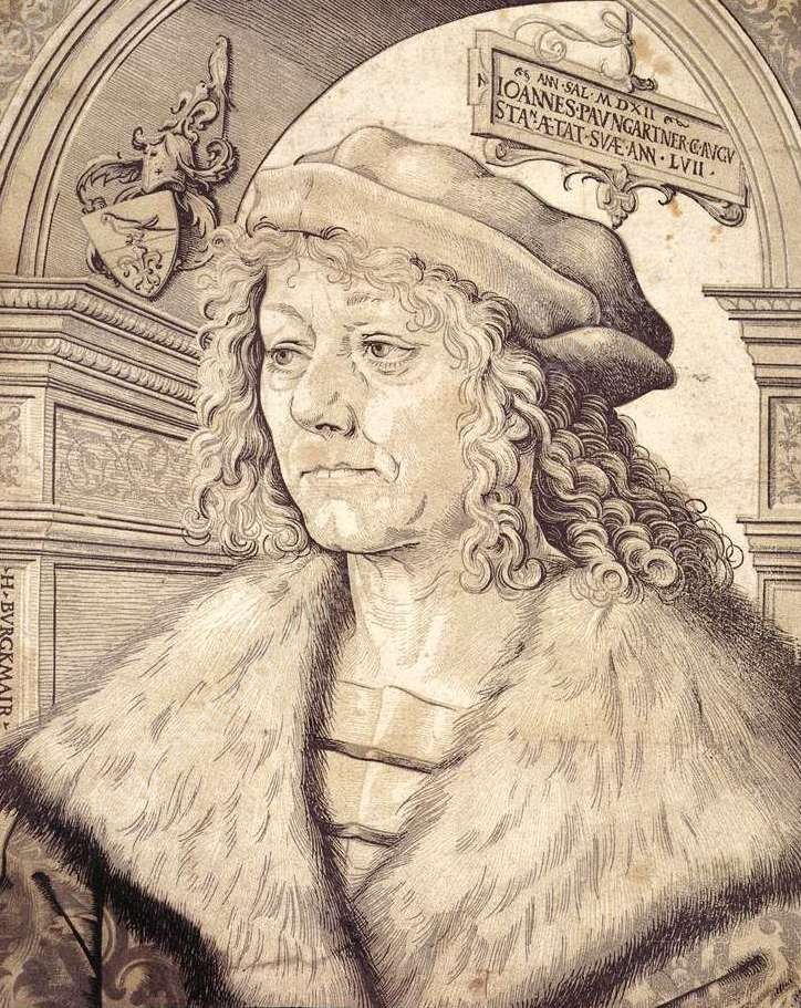 Portrait of Johannes Paumgartner by Hans Burgkmair - Hand-Painted Oil Painting Reproduction