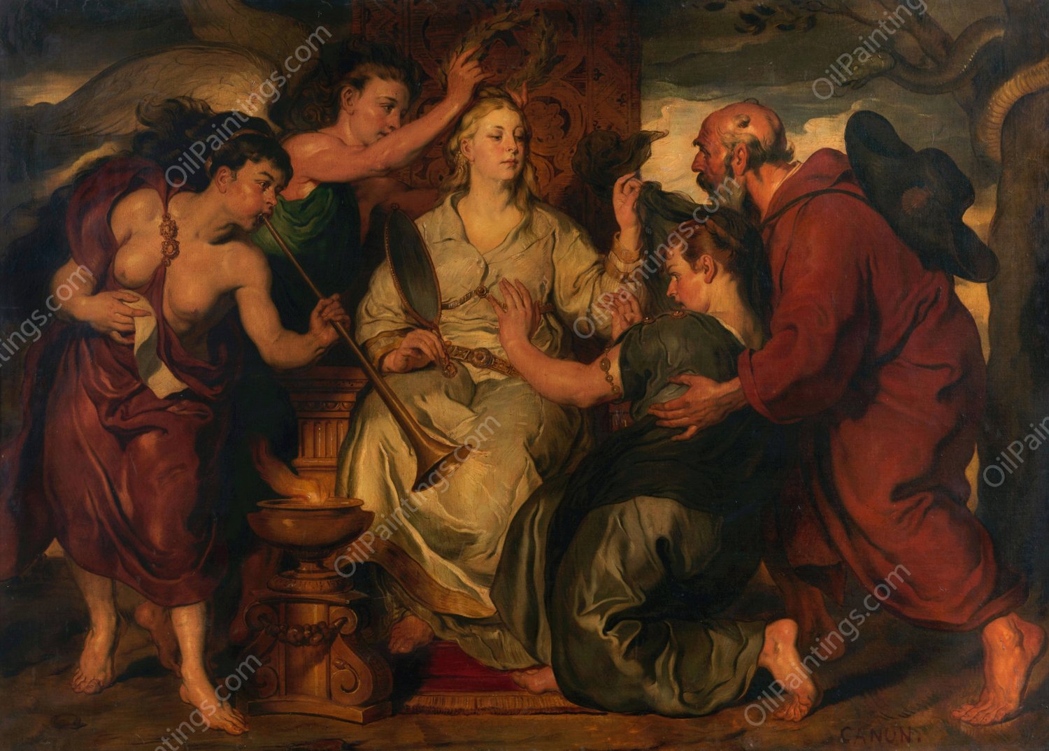 Allegory of Truth by Hans Canon - Hand-Painted Oil Painting Reproduction