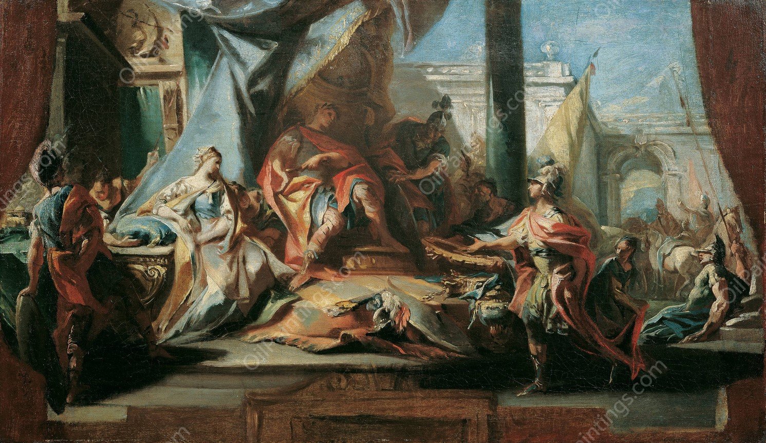 Die Grosmut Des Scipio  by Hans Canon - Hand-Painted Oil Painting Reproduction