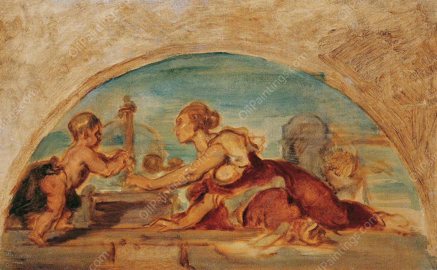 Induktive Wissenschaft  by Hans Canon - Hand-Painted Oil Painting Reproduction