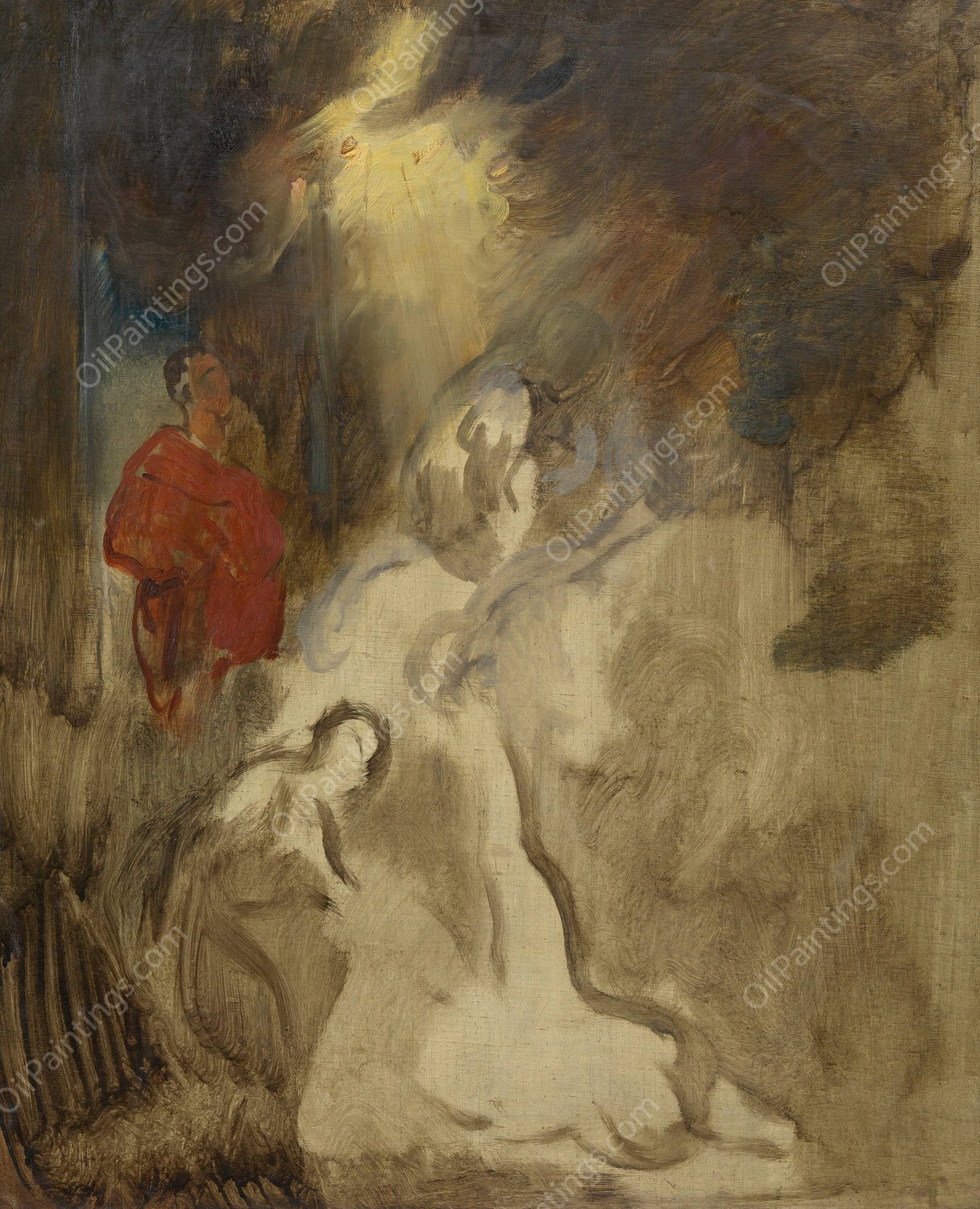 Skizze zur 'Marter des Hl. Hippolyt' by Hans Canon - Hand-Painted Oil Painting Reproduction