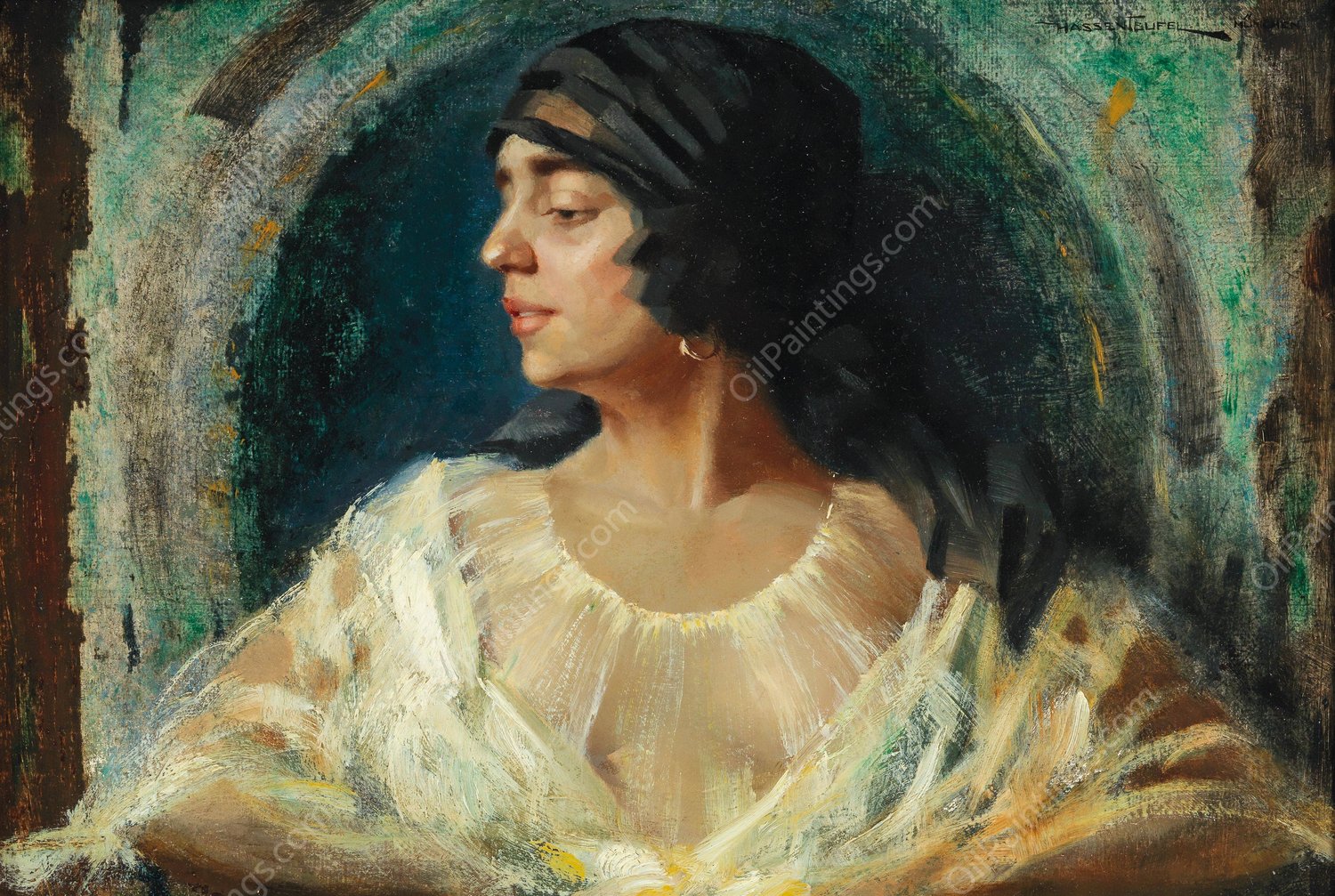 Salamah by Hans Hassenteufel - Hand-Painted Oil Painting Reproduction