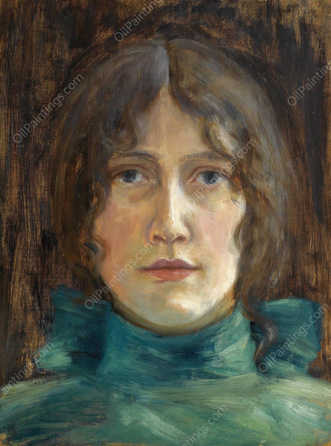 Portrett Av Tupsy Jebe  by Hans Heyerdahl - Hand-Painted Oil Painting Reproduction