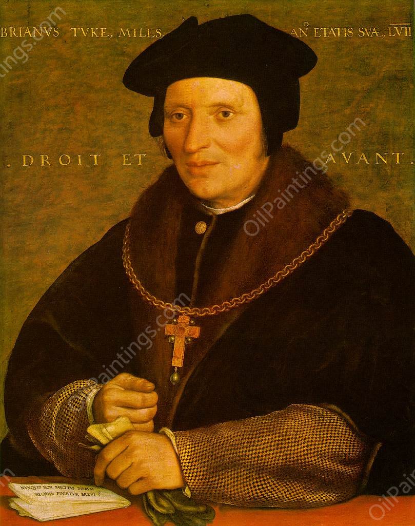 Sir Brian Tuke by Hans Holbein The Elder - Hand-Painted Oil Painting Reproduction