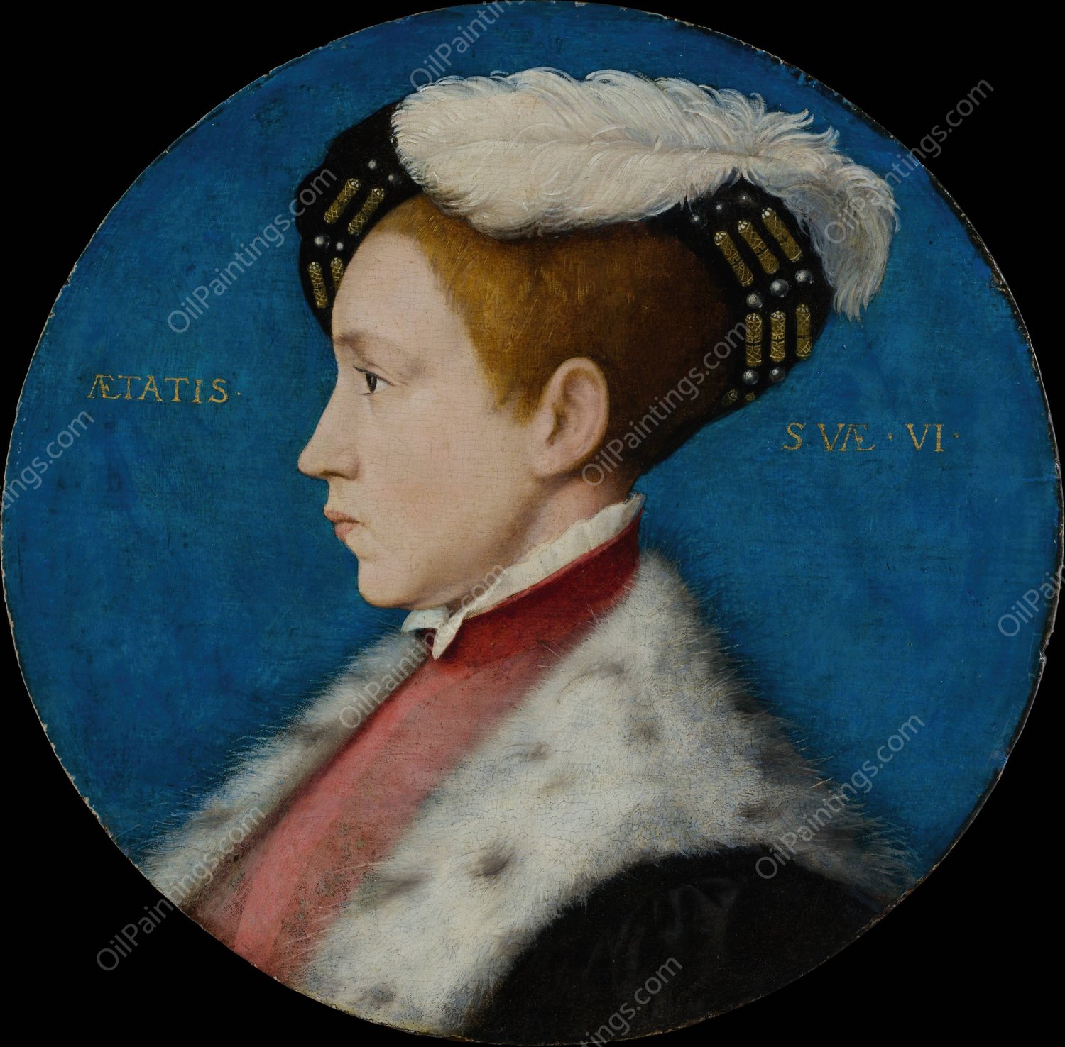 Edward VI  by Hans Holbein The Younger - Hand-Painted Oil Painting Reproduction