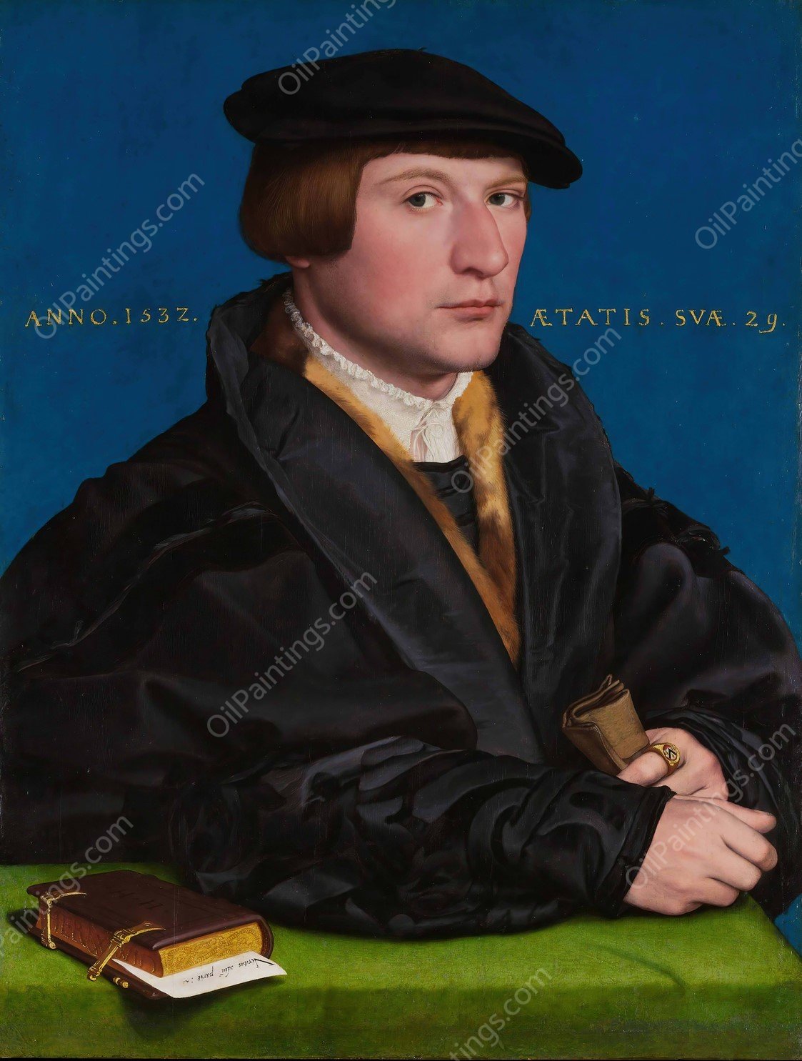 Hermann von Wedigh III  by Hans Holbein The Younger - Hand-Painted Oil Painting Reproduction