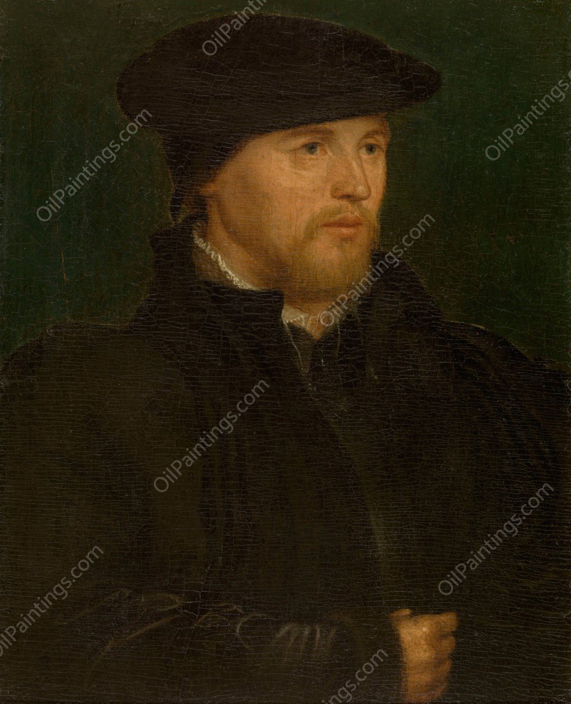 Portrait of a Man by Hans Holbein The Younger - Hand-Painted Oil Painting Reproduction