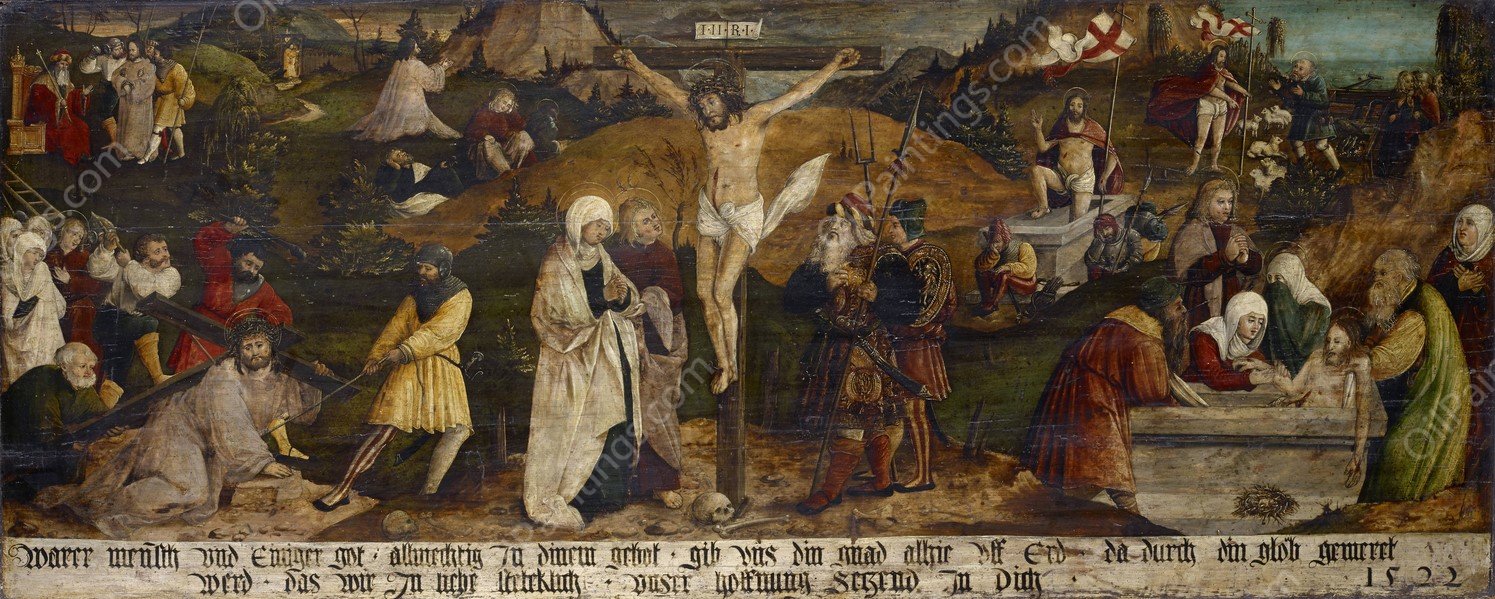 The Passion of Christ  by Hans (Johann) Ludwig Lendorff - Hand-Painted Oil Painting Reproduction