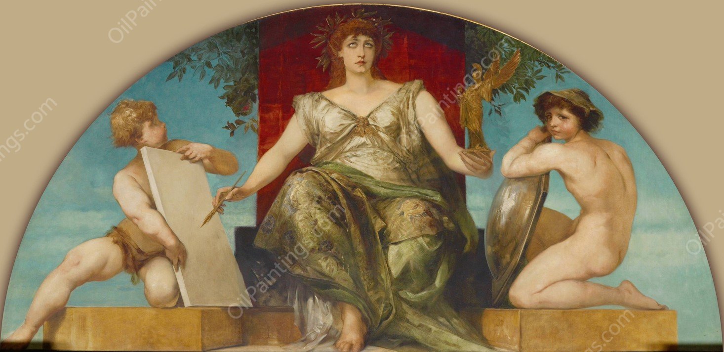 Allegory of the Law and Truth of Representation  by Hans Makart - Hand-Painted Oil Painting Reproduction