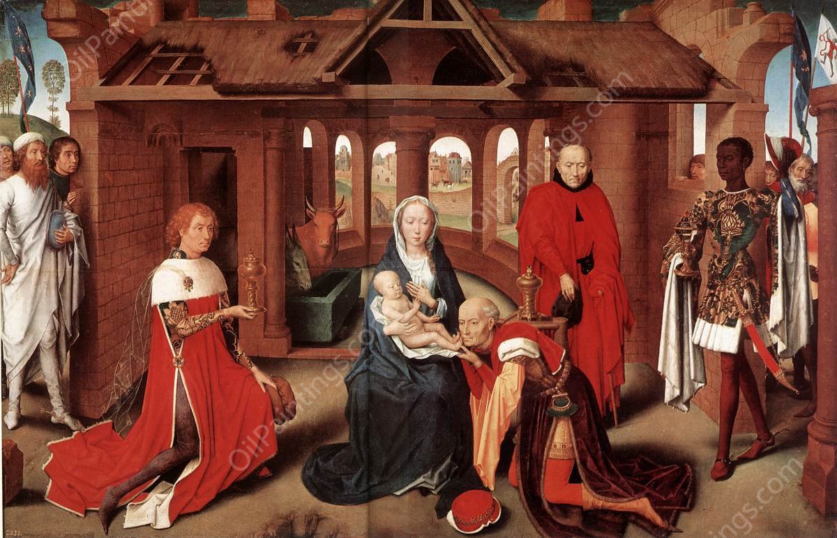 Adoration of the Magi by Hans Memling - Hand-Painted Oil Painting Reproduction