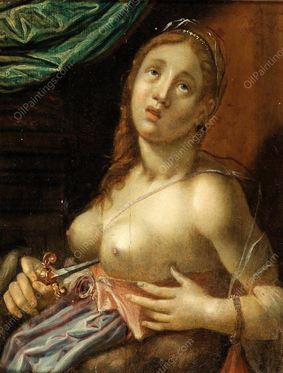 Lucretia by Hans Von Aachen - Hand-Painted Oil Painting Reproduction