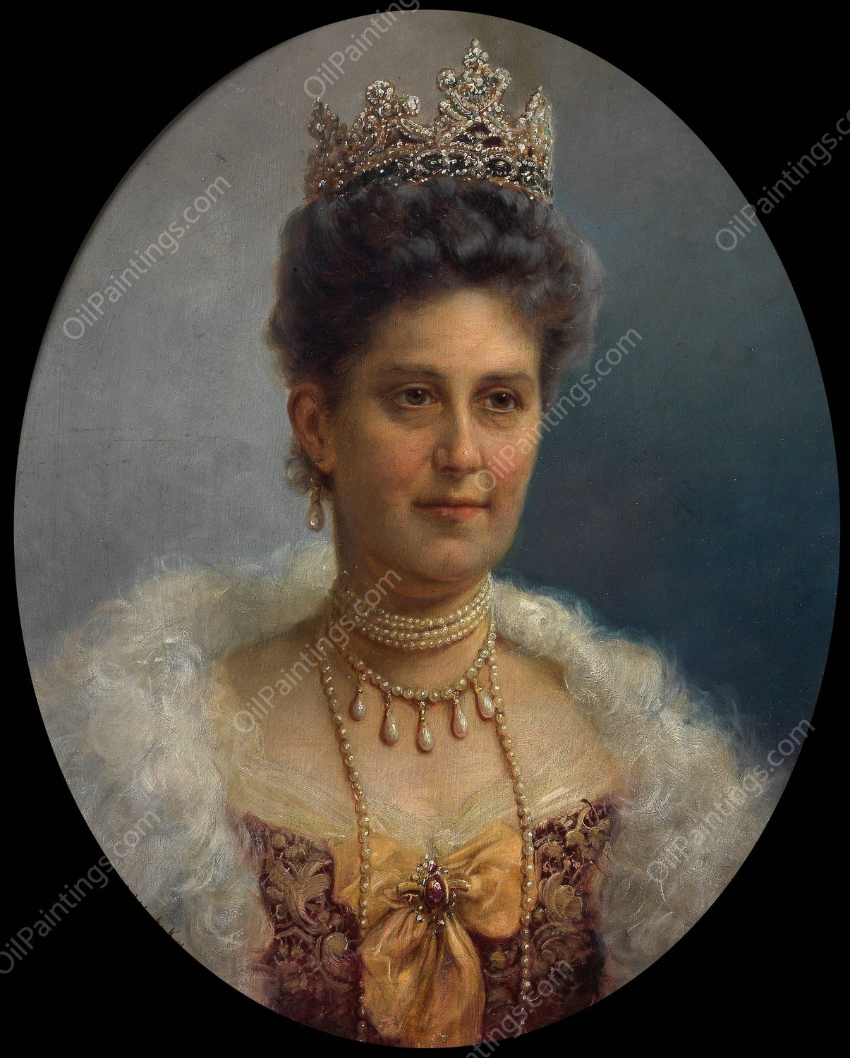 Erzherzogin Maria Annunziata by Hans Zatzka - Hand-Painted Oil Painting Reproduction