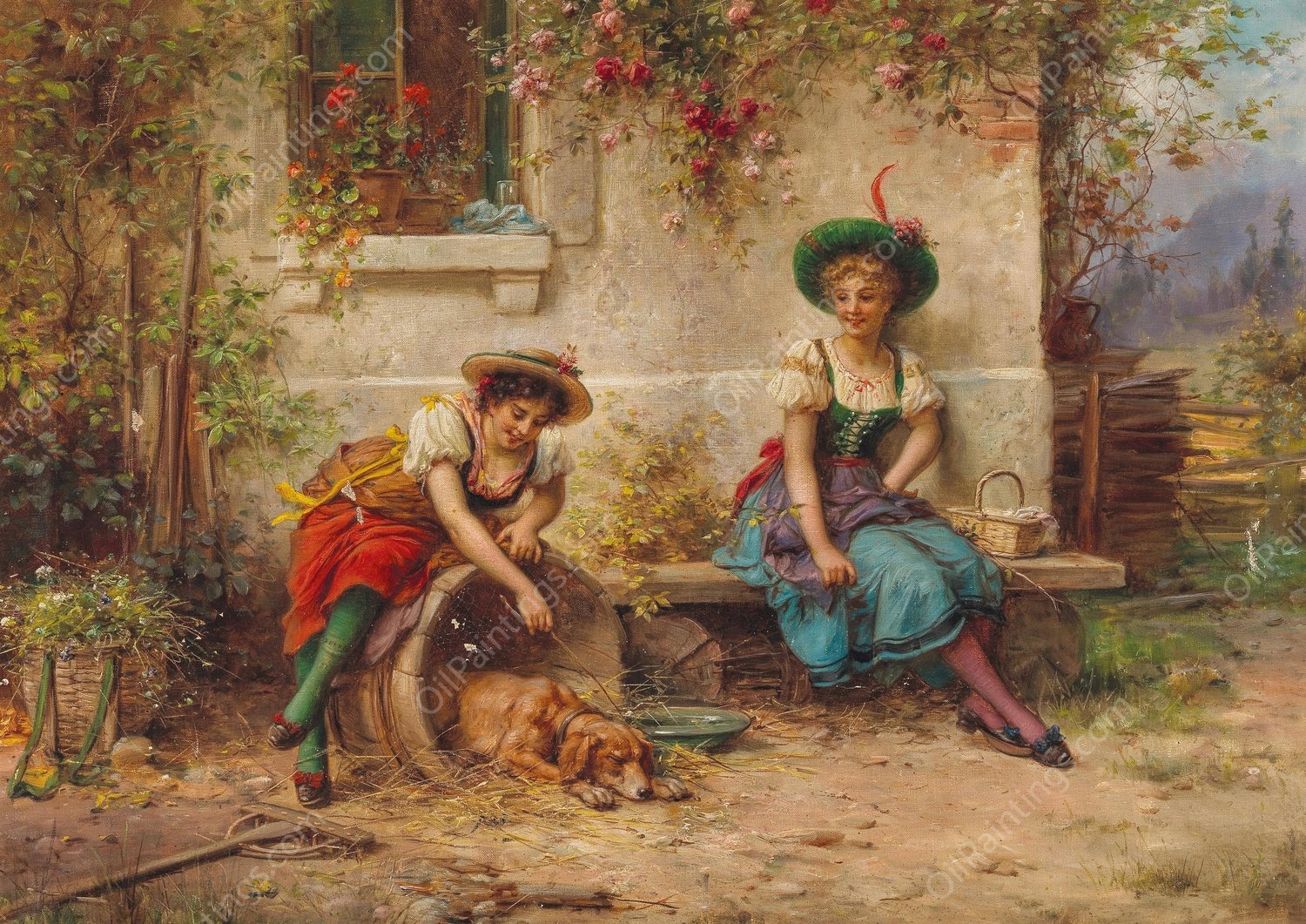 Qualgeister by Hans Zatzka - Hand-Painted Oil Painting Reproduction