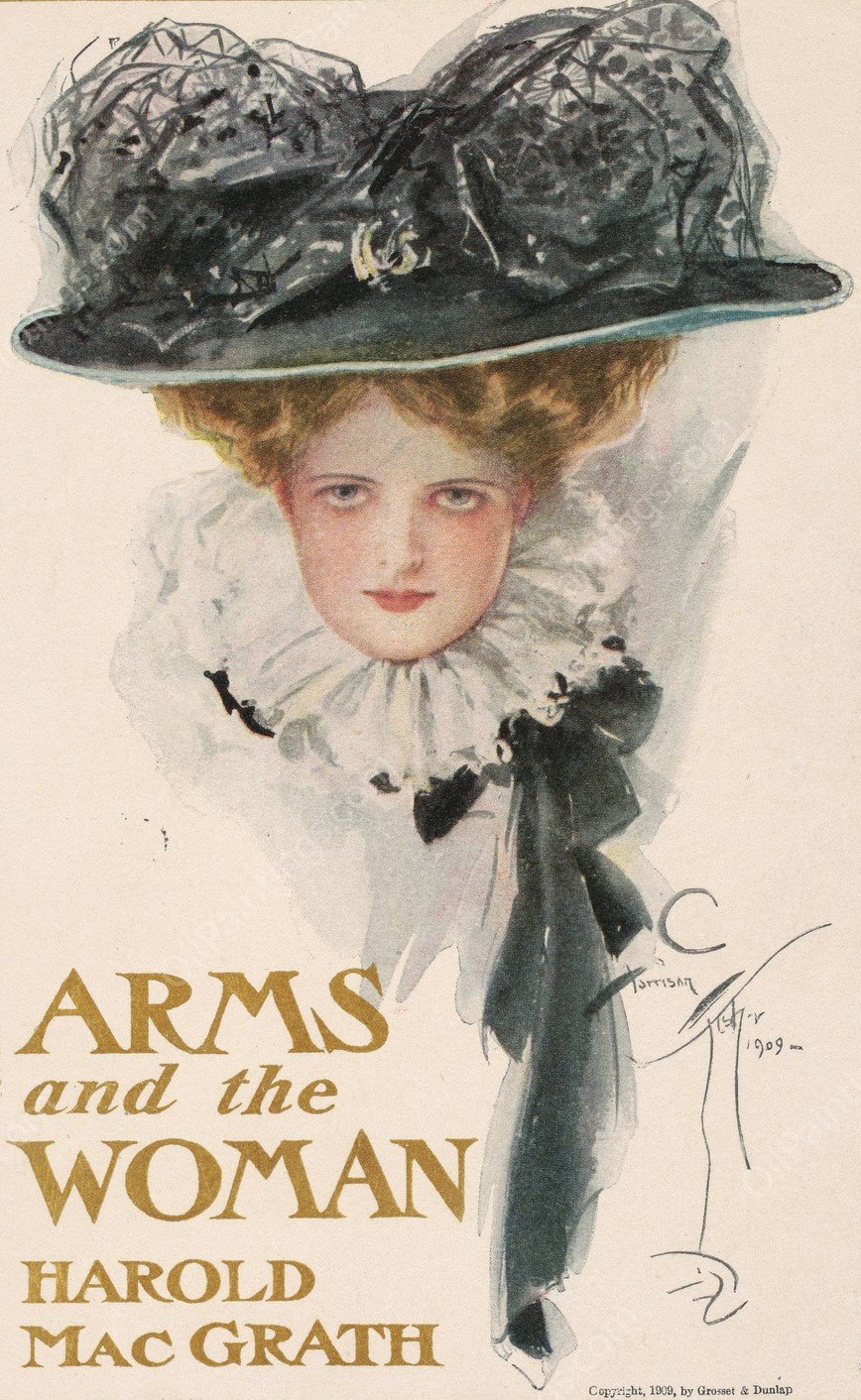 Arms and the woman  by Harrison Fisher - Hand-Painted Oil Painting Reproduction