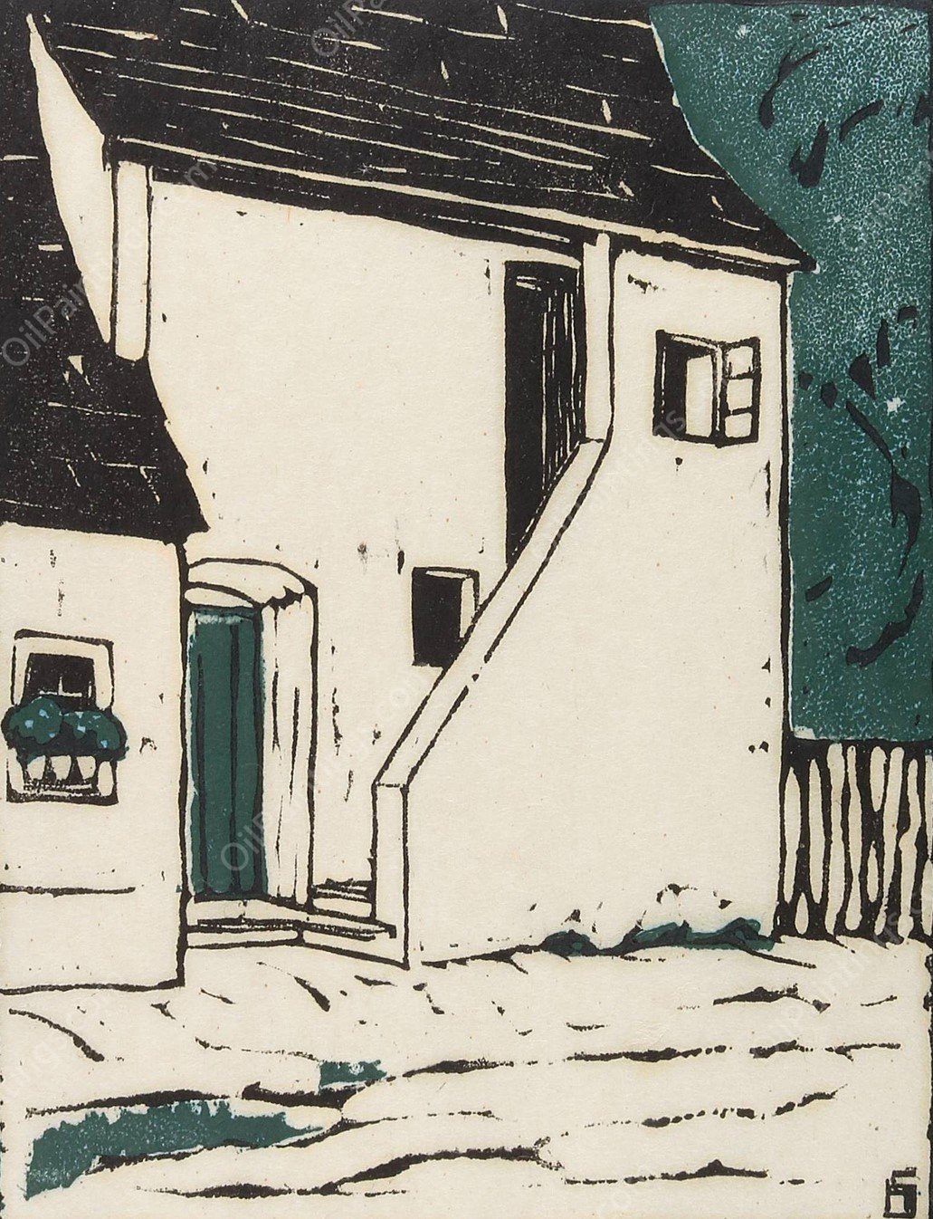 Ohne Titel by Heinrich Schroder - Hand-Painted Oil Painting Reproduction