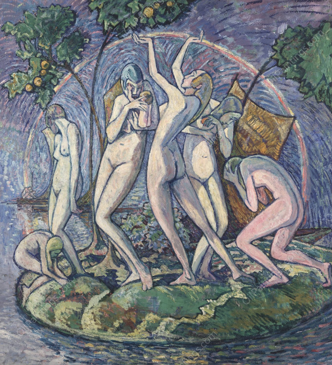 The Island of Peace  by Heinrich Vogeler - Hand-Painted Oil Painting Reproduction