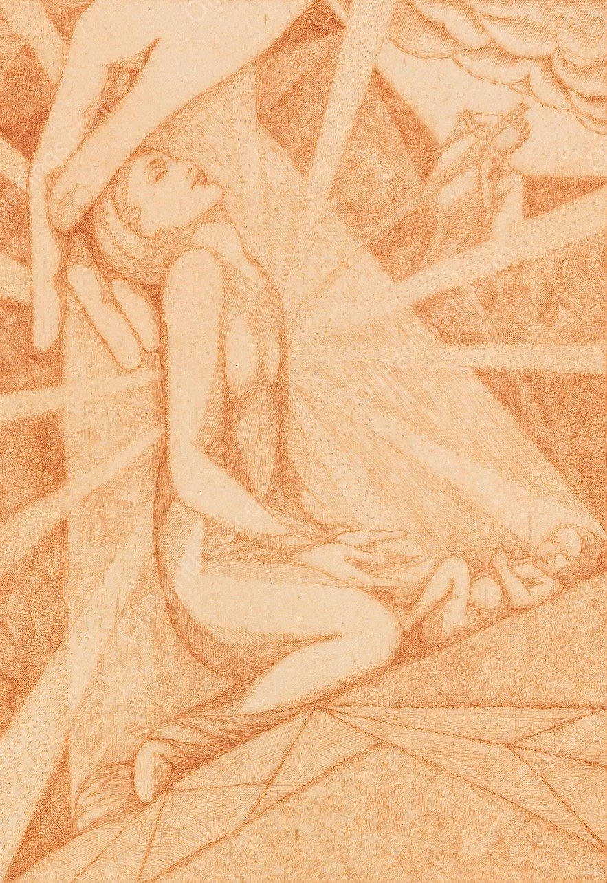 Vision  by Heinrich Vogeler - Hand-Painted Oil Painting Reproduction