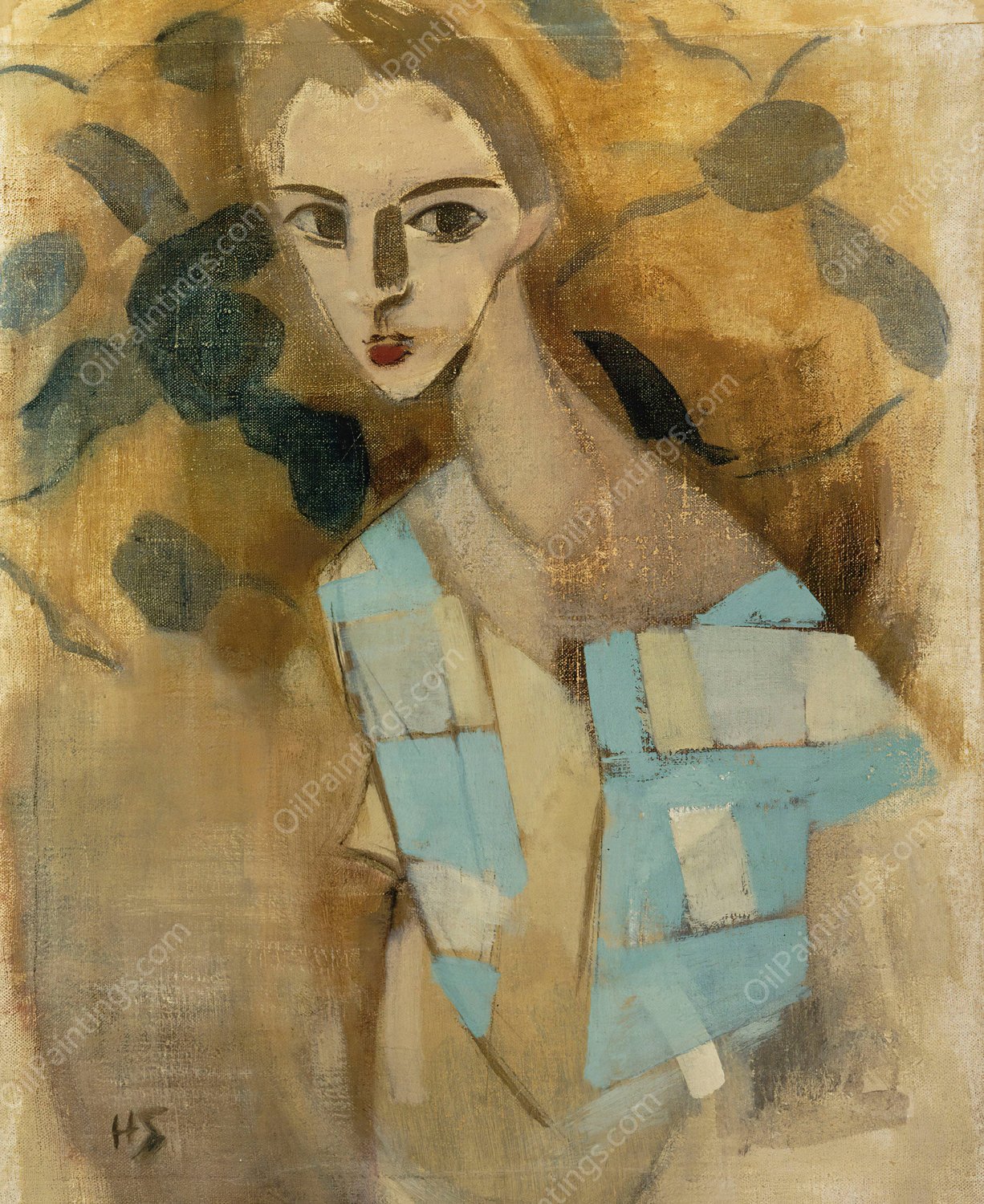 Girl From Eydtkuhne Ii  by Helene Schjerfbeck - Hand-Painted Oil Painting Reproduction