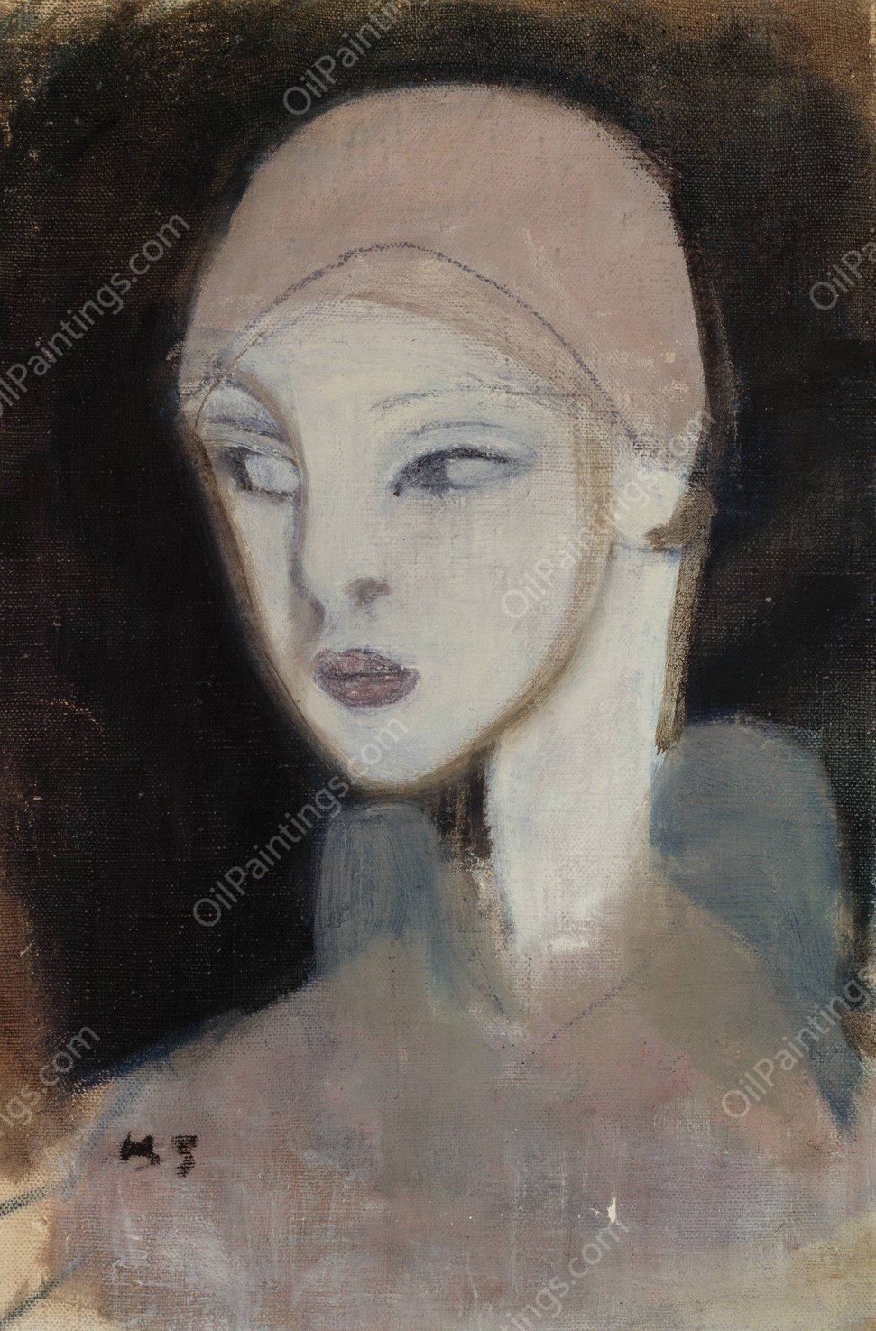 Girl from the Islands  by Helene Schjerfbeck - Hand-Painted Oil Painting Reproduction