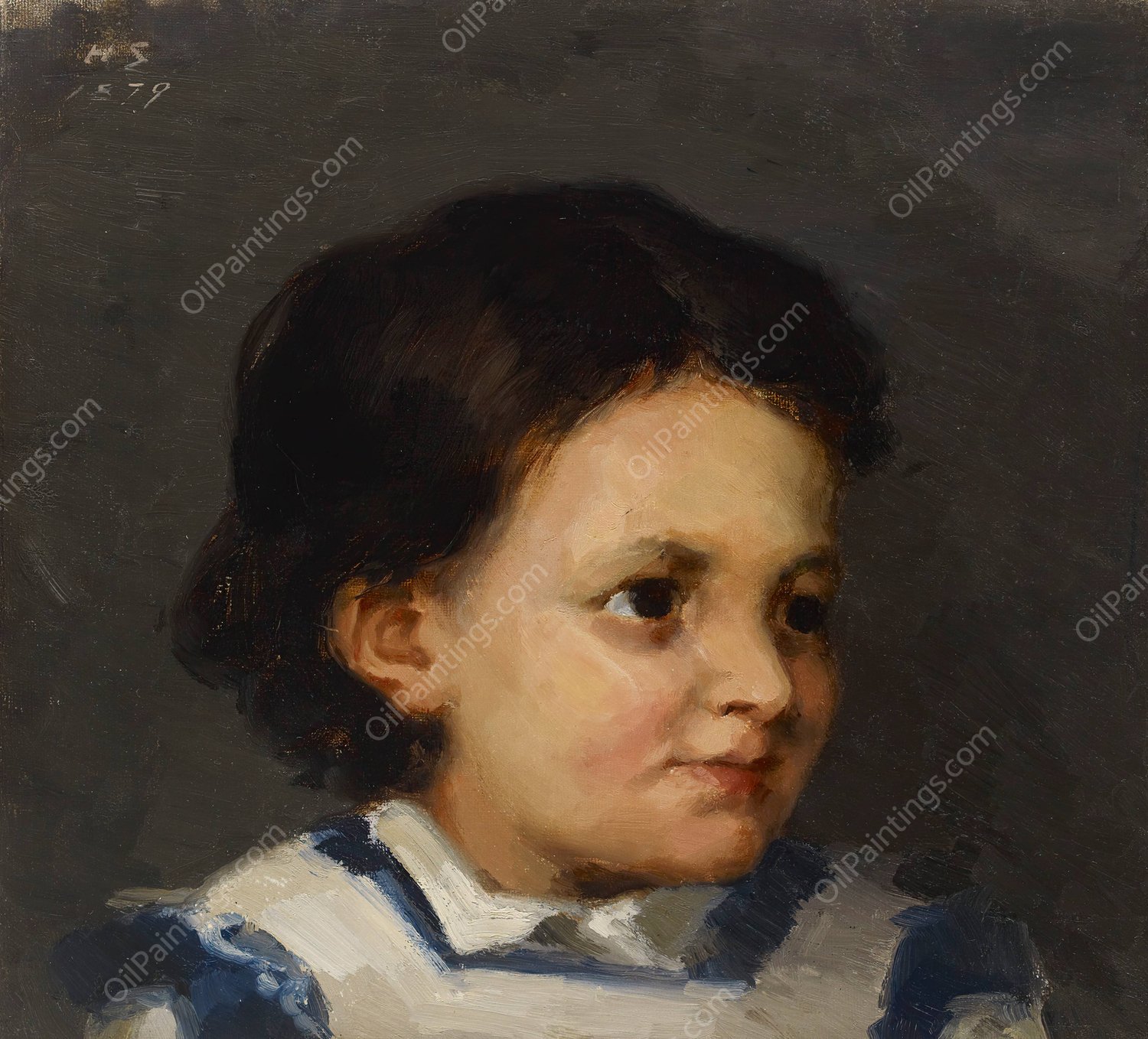Little Liisa  by Helene Schjerfbeck - Hand-Painted Oil Painting Reproduction